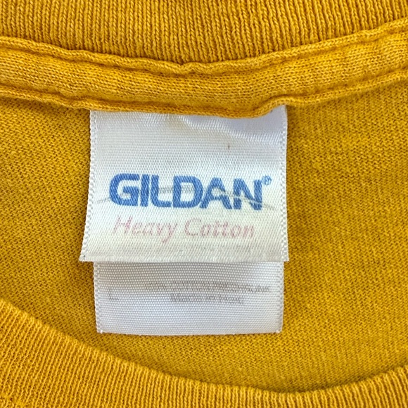 Vintage Wu-Tang Crew Men's T-shirt ~ Mustard ~ L ~ Holes and stains included - Picture 7 of 8